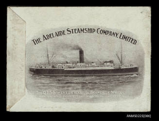 The Adelaide Steamship Company Limited. The QTSS steamers WARILDA & WILLOCHRA