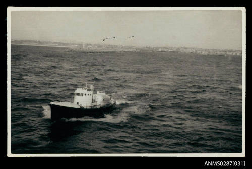 On board SS PROTEA, approaching a port