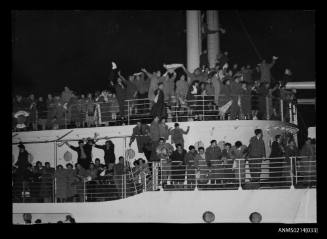 Migrants on board CASTEL VERDE departing Trieste, Italy for Australia