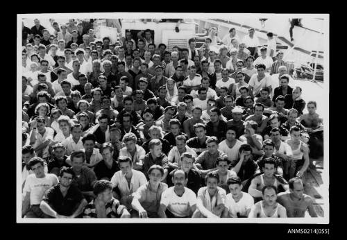 Passengers from MV SKAUBRYN after the fire in the Red Sea