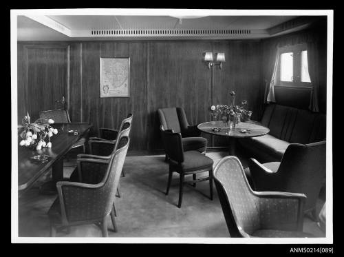 Lounge area of ship