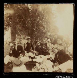 Captian McKilliam and friends at a picnic
