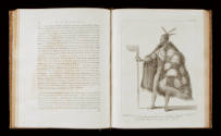 Page 88, with Plate XV opposite titled 'A New Zealand Warrior in his Proper Dress, & Completely…