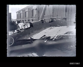Wreckage of an aircraft shot down in Darwin