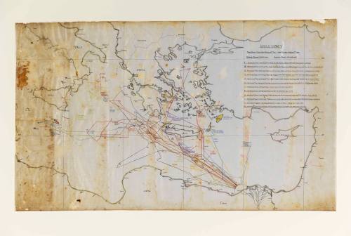 Tracking chart from HMAS SYDNEY II